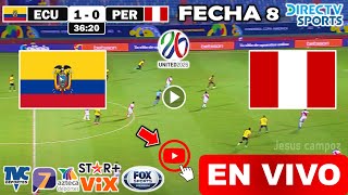 Ecuador vs Perú en vivo donde ver a que hora juega Ecuador vs Perú Eliminatorias Conmebol 2024 [upl. by Ellehctim]