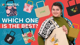 Which Is The Best PrintonDemand Tote Bag  Printful Product Review 2023 [upl. by Ecnal221]