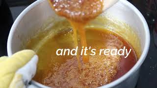 How To Caramelize Sugar  Flan Caramel Sauce Recipe [upl. by Wilburt]