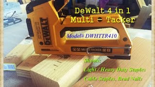 DeWalt 4 in 1 MultiTacker Staple Gun UPDATED [upl. by Felder123]