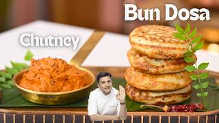 Instant Bun Dosa  Onion Tomato Chutney  Quick Snacks Recipe  Kunal Kapur Recipes  Lunch Dinner [upl. by Vierno]