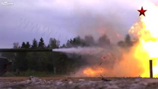 Shooting tank T 90A BTR 80A and Twister in slow motion [upl. by Schmeltzer513]