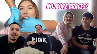 We Took Off Our Braces FAMILY REACTIONS [upl. by Duyne]