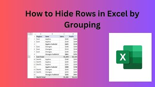 How to Hide Rows in Excel by Grouping [upl. by Fakieh]