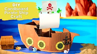 Cardboard Pirate Ship  Crayola CIY [upl. by Bartel]