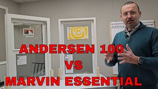 Andersen 100 Fibrex Window vs Marvin Essential Fiberglass Window Side By Side [upl. by Gardia]