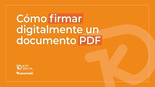 ▶ Cómo FIRMAR un documento DIGITALMENTE [upl. by Atarman]