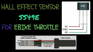 Use hall effect sensor SS49E to fix your ebike throttle [upl. by Ahsena]