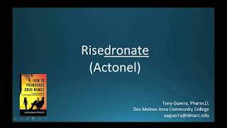 CC How to Pronounce risedronate Actonel Backbuilding Pharmacology [upl. by Inaoj]