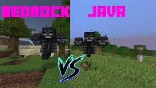 Minecraft Java VS Bedrock  Wither  Donde es más difícil [upl. by Sajet]