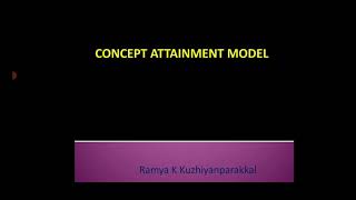 Concept Attainment Model [upl. by Uaeb287]