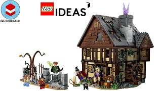 LEGO Ideas 21341 Disney Hocus Pocus The Sanderson Sisters Cottage Speed Build Review [upl. by Yllas]