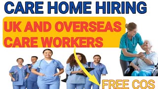 Urgent New Care company Hiring from overseas and UK with visa Sponsorship [upl. by Eulalie]