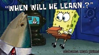 Spongebob gets roasted by local news fish Johnny Elaine [upl. by Ettolrahc]