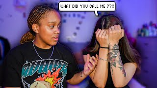 CALLING MY GIRLFRIEND ANOTHER GIRLS NAME PRANK she cried [upl. by Eednak]