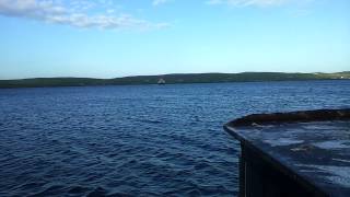 Shetland ferry MV LEIRNA leaving Bressay and arriving into Lerwick Harbour [upl. by Wellesley]