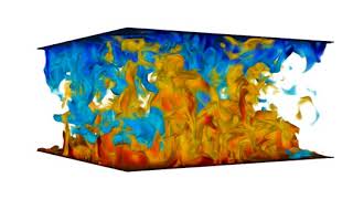 DNS of RayleighBénard convection [upl. by Aisac]