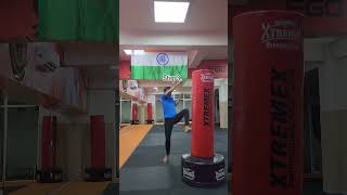 Easy steps to do tornado kick 🌪️kick tornadokick karate taekwondo mma muaythai martialarts [upl. by Adnileb]