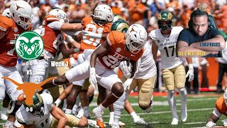 4 Texas vs Colorado State  2024 College Football Highlights Reaction [upl. by Lyrac557]