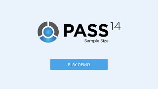 PASS Power Analysis and Sample Size Software Product Demo [upl. by Anitsyrhk692]