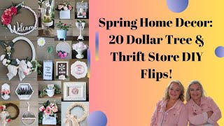 DIY Spring Home Decor 20 BudgetFriendly Ideas with Dollar Tree amp Thrift Store Finds [upl. by Einatirb414]