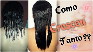 Como meu cabelo cresceu tanto  dicas de crescimento [upl. by Irami]