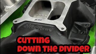 Does Cutting Down The Divider On A Dual Plane Intake Manifold Help [upl. by Nosreg]