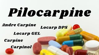 Pilocarpine nitrate pilocarpine pilocarpine pharmacology pilocarpine chemistry pilocarpine use [upl. by Dwan]