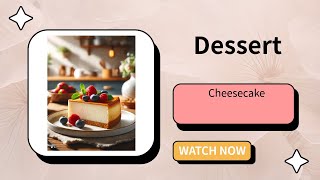 Cheesecake is a classic dessert [upl. by Aillicsirp]