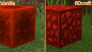 Vanilla vs BDcraft  Texture Comparison [upl. by Tletski]