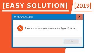 There was an error connecting to the Apple ID server Solution2019 [upl. by Ahiel]