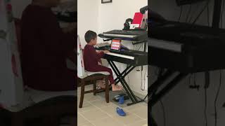 quotApologizequot by OneRepublic piano cover of 5yo Jude on simply piano [upl. by Maillw]