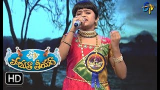 Kinnerasaani Vachhindamma Song  Jaahnavi Performance  Padutha Theeyaga 1st October 2017  ETV [upl. by Hsetim]