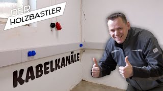 Kabelkanäle selber bauen  Endlich werden Strippen gezogen [upl. by Manville941]