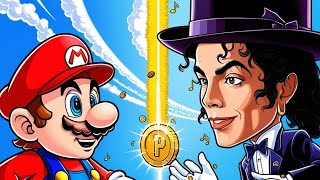 mario vs Michael Jackson in an epic gameplay battle coincollecting [upl. by Raab]