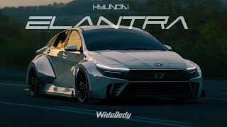 Hyundai elantra 2024 Widebody LowPoly Cinimatic Video render  Blender 3D [upl. by Anircam142]