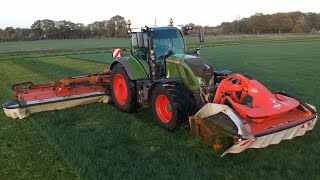 Kaamps mowing autumn silage [upl. by Nylrak]