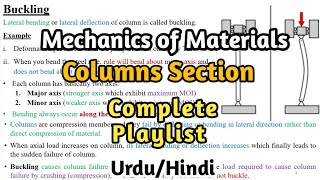 Buckling amp Critical load under 15 minutes  Columns Playlist  SOM  MMT  mechanical dot com [upl. by Freeland]