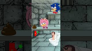 ⏮️ RV Funny Balls Sonic amp Amy Vs Skibidi Toilet In Battle For Food shorts animation skibiditoilet [upl. by Albina]