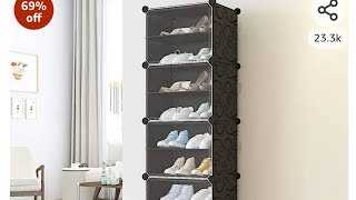 Oumffy Shoe Rack Portable Shoe Rack Organizer  how to assemble Oumffy shoe Rack [upl. by Socha]