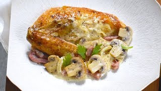 🐓 Poulet de Bresse à la crème┃Recette du Chef Cyril RouquetPrévost [upl. by Nilam843]