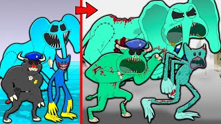 ZOMBIE APOCALYPSE POPPY PLAYTIME 3 BUBBAPHANT BULLTRAP HUGGY WUGGY BECAME ZOMBIES Cartoon Animation [upl. by Marden725]