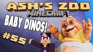 Minecraft Ashs Zoo  55  Baby Dinos [upl. by Tasiana]