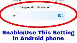 sleep Mode optimization kya hota hai।sleep Mode optimization use। how to use sleep mode optimization [upl. by Robbyn212]