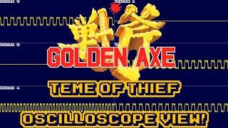 Golden Axe  Theme of Thief  In Oscilloscope View [upl. by Armil]