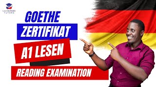 Goethe Zertifikat A1 LESEN  How to pass the reading Exam  German A1 Goethe Exam [upl. by Aehtela]