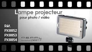 LAMPE PROJECTEUR PHOTO VIDEO LED  PEARLTVFR [upl. by Ailadi]