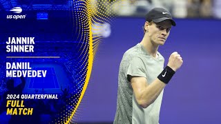 Jannik Sinner vs Daniil Medvedev Full Match  2024 US Open Quarterfinal [upl. by Nolava]