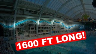 LONGEST Indoor Waterslide  DreamWorks Dream Runner at DreamWorks Water Park [upl. by Rube]