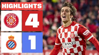 GIRONA FC 4  1 RCD ESPANYOL I RESUMEN LALIGA EA SPORTS [upl. by Lionello976]